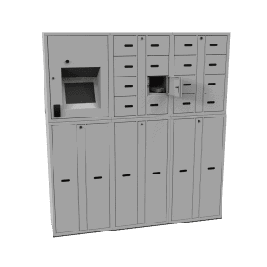 Electronic locker for restricted-access weapon storage