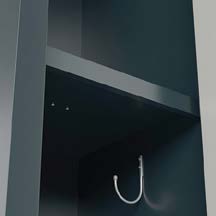 Corridor lockers feature excalibur shelf