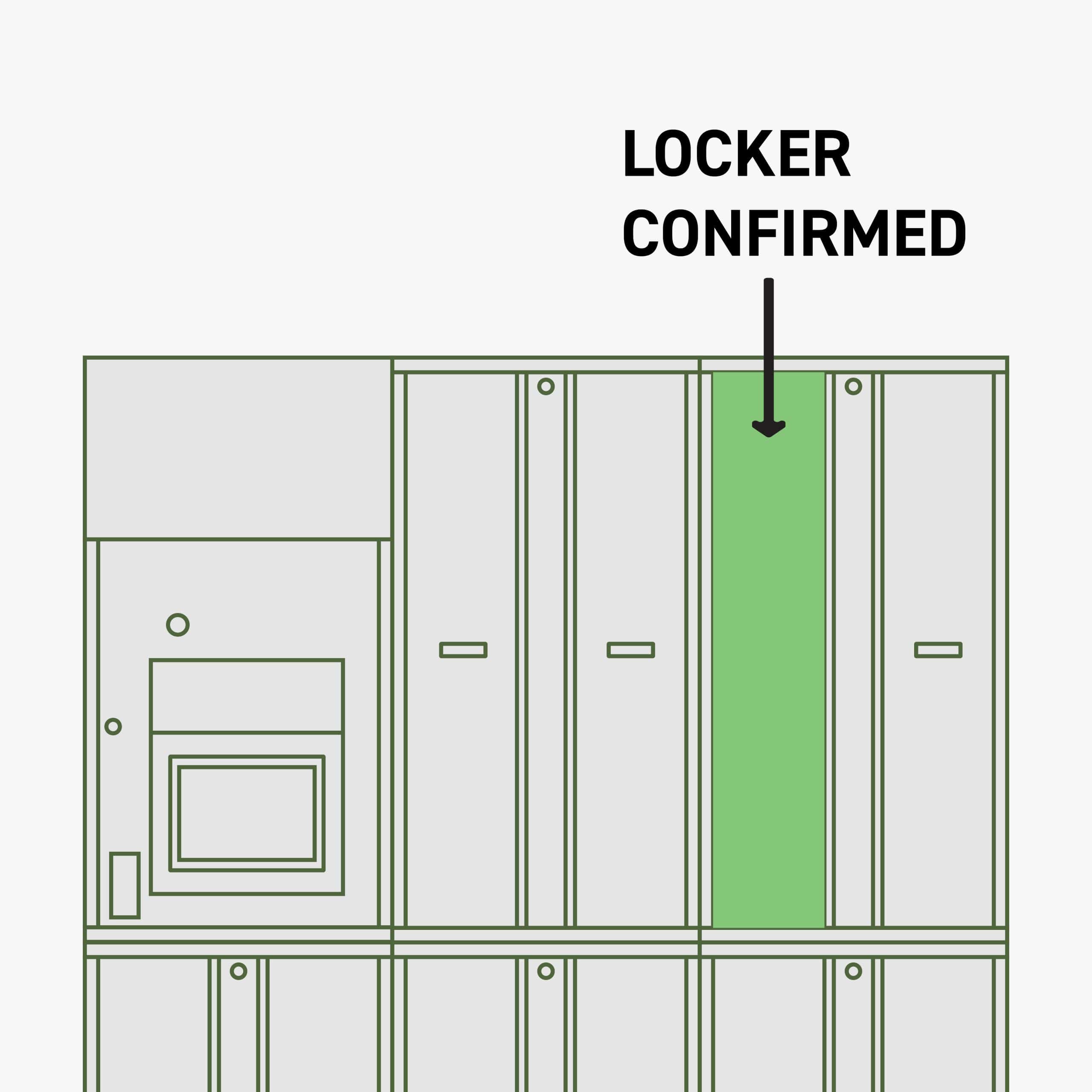 locker open confirmation