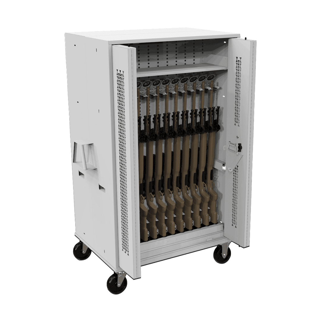 Movable Bi-fold outfitted for rifle storage